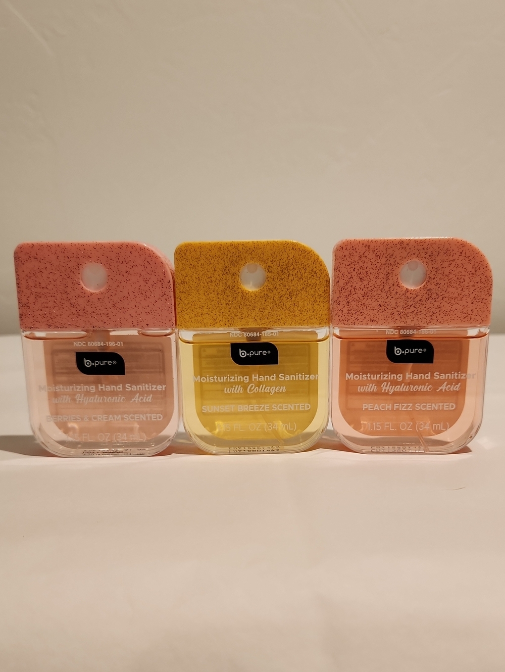 Moisturizing Hand Sanitizer with Hyaluronic Acid Set Of 3